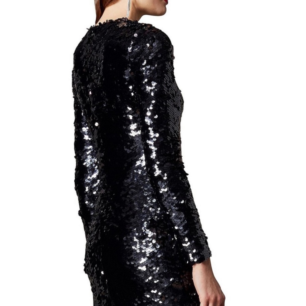 Stunning Black Sequined Karen Millen Dress✨ - Picture 4 of 8